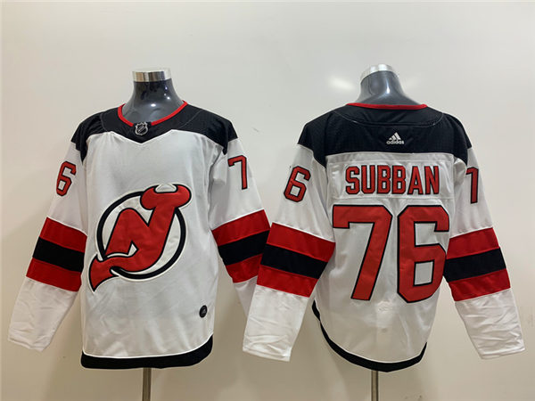 Youth New Jersey Devils #76 PK. Subban  White Stitched Adidas Jersey