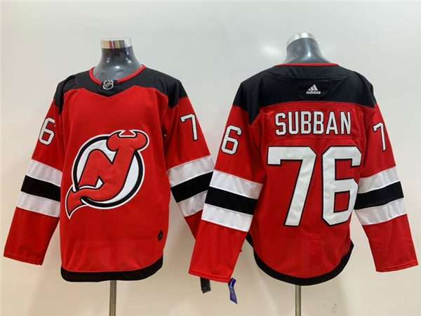 Youth New Jersey Devils #76 PK. Subban  Stitched Home Red Adidas Jersey