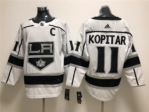 Youth Los Angeles Kings #11 Anze Kopitar White Stitched Adidas Jersey