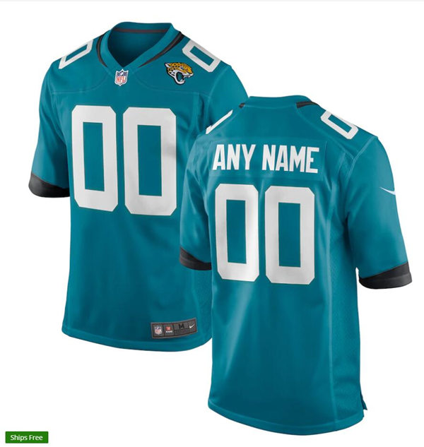 Youth Jacksonville Jaguars Nike Teal Alternate Custom NFL Limited Jersey