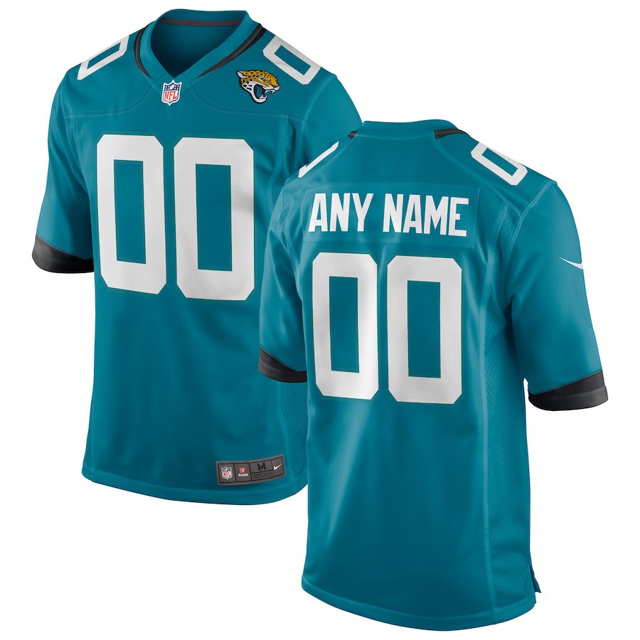 Men's Jacksonville Jaguars Custom Teal Alternate Nike Vapor Untouchable Limited Jersey