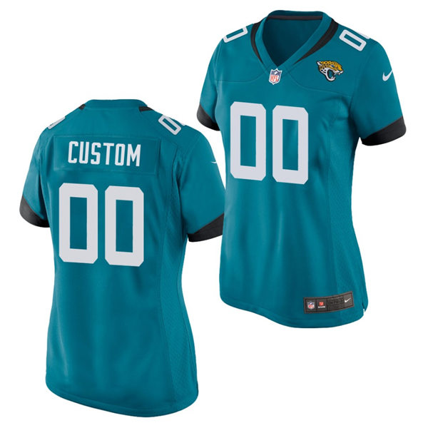 Womens Jacksonville Jaguars Custom Teal Alternate Nike Vapor Untouchable Limited Jersey