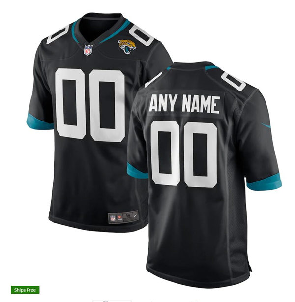 Youth Jacksonville Jaguars Nike Black Custom NFL Limited Jersey