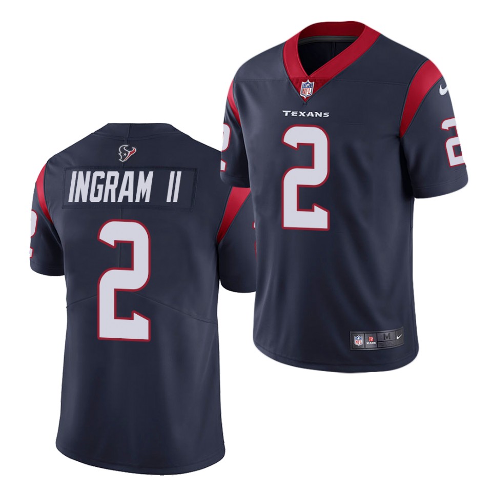 Mens Houston Texans #2 Mark Ingram Jr.Nike Navy Vapor Limited Jersey