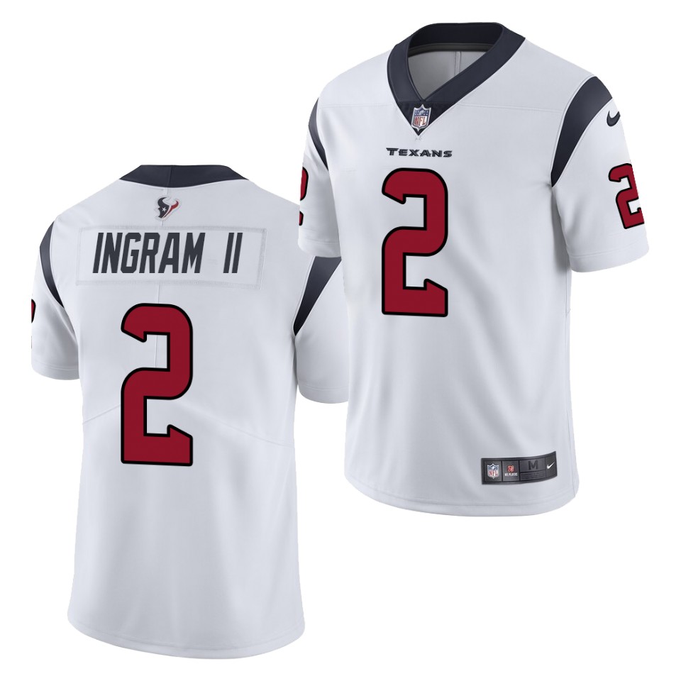 Mens Houston Texans #2 Mark Ingram Jr. Nike White Vapor Limited Jersey