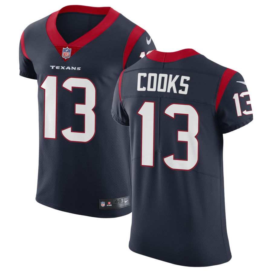 Mens Houston Texans #13 Brandin Cooks Nike Navy Vapor Limited Jersey 
