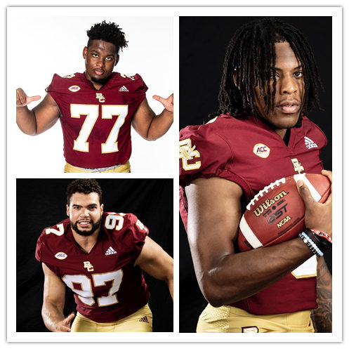 Mens Boston College Eagles Custom Luke Kuechly Andre Williams BJ Raji 2021 Adidas Maroon Football Jersey