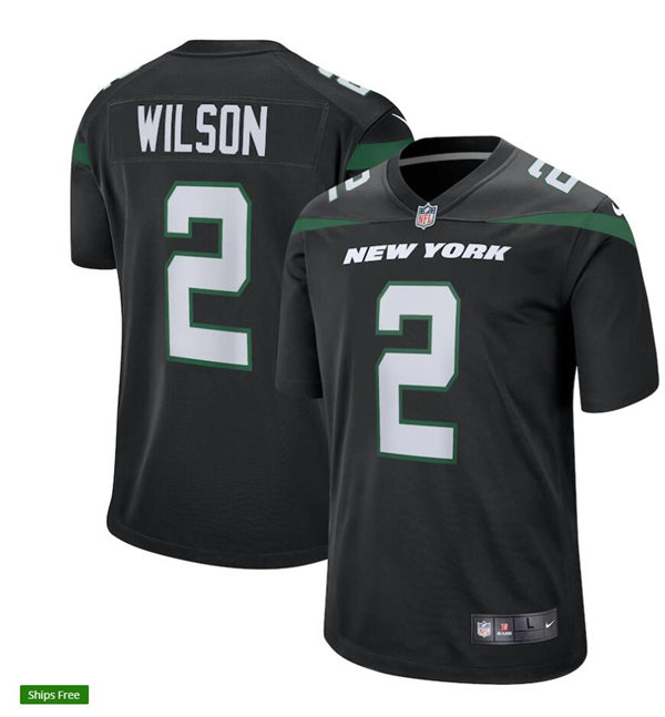 Youth New York Jets #2 Zach Wilson Nike Black Alternate Limited Jersey
