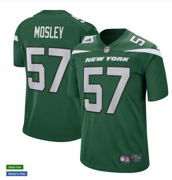Youth New York Jets #57 C.J. Mosley Nike Gotham Green Limited Jersey