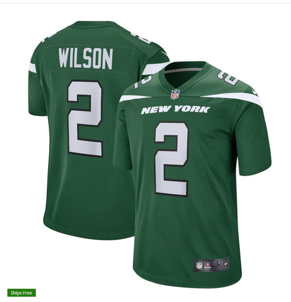 Youth New York Jets #2 Zach Wilson Nike Gotham Green Limited Jersey