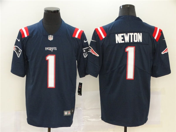 Youth New England Patriots #1 Cam Newton Navy Nike Color Rush Vapor Player Limited Jersey 