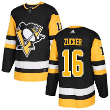 Mens Pittsburgh Penguins #16 Jason Zucker Stitched Adidas Home Black Jersey