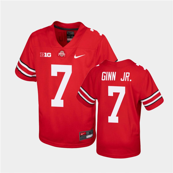 Mens Ohio State Buckeyes #7 Ted Ginn Jr. Nike Scarlet Game Football Jersey