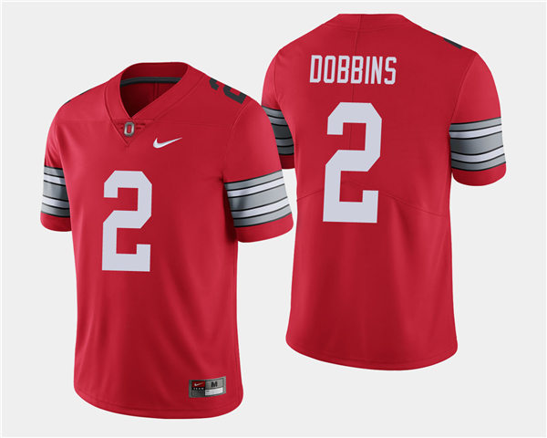 Mens Ohio State Buckeyes #2 J.K. Dobbins Nike Scarlet Retro Football Jersey