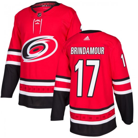 Mens Carolina Hurricanes Retired Player #17 Rod Brind'Amour adidas Home Red Jersey