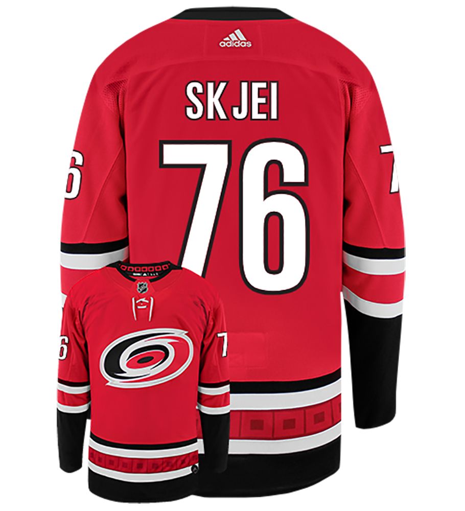 Mens Carolina Hurricanes #76 Brady Skjei adidas Home Red Jersey