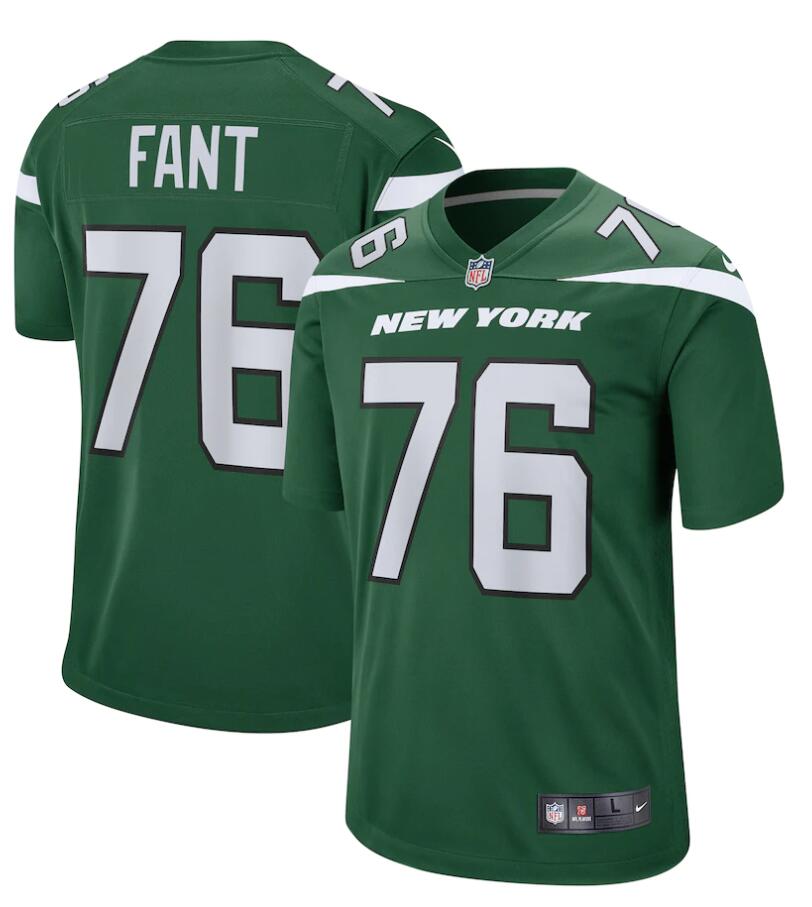 Mens New York Jets #76 George Fant  Nike Gotham Green Vapor Limited Jersey