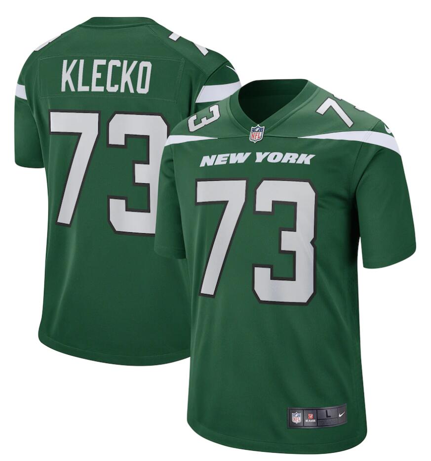 Mens New York Jets Retired Player #73 Joe Klecko Nike Gotham Green Vapor Limited Jersey