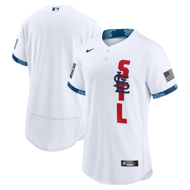 Mens St. Louis Cardinals Stitched Nike White 2021 MLB All-Star Game National League Jersey 