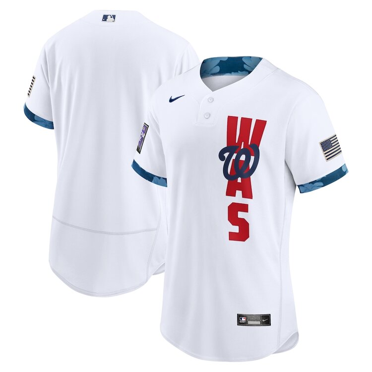 Mens Minnesota Twins Stitched Nike White 2021 MLB All-Star Game National League Jersey