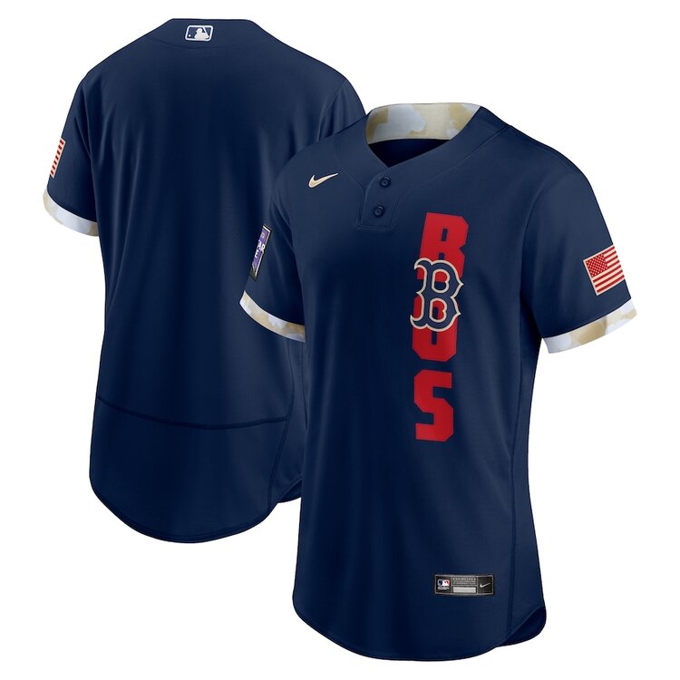 Mens Boston Red Sox   Stitched Nike Navy 2021 MLB All-Star Game American League Jersey