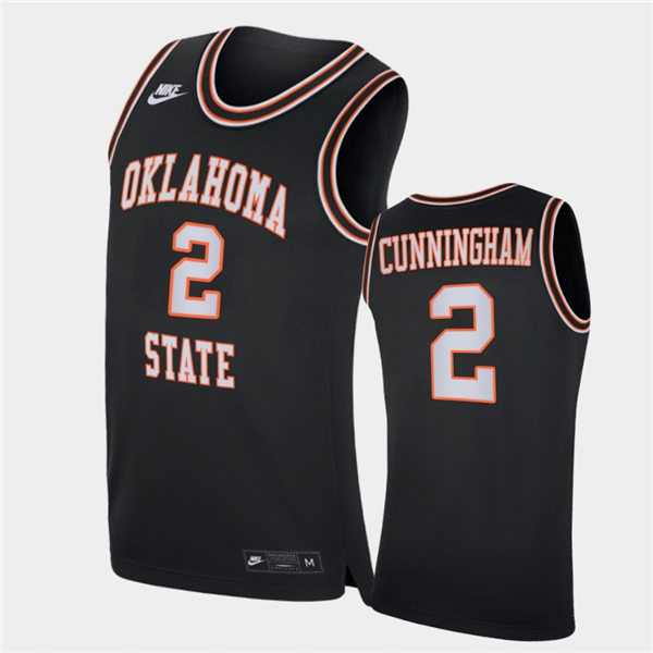 Mens Oklahoma State Cowboys #2 Cade Cunningham Nike Black Retro 1995 College Basketball Jersey