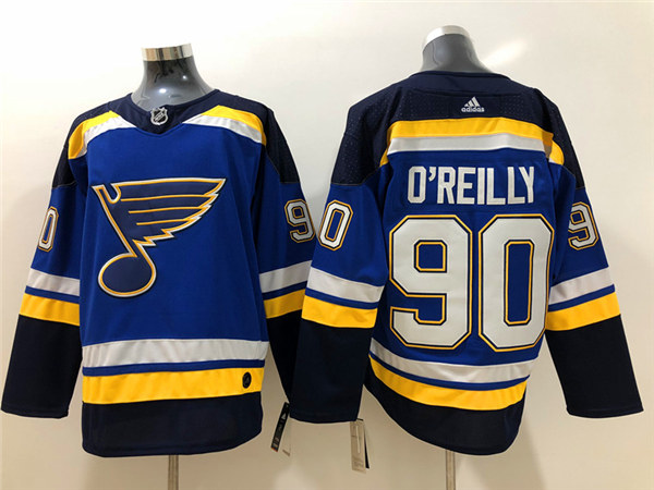 Womens St. Louis Blues #90 Ryan O'Reilly adidas Home Blue Jersey