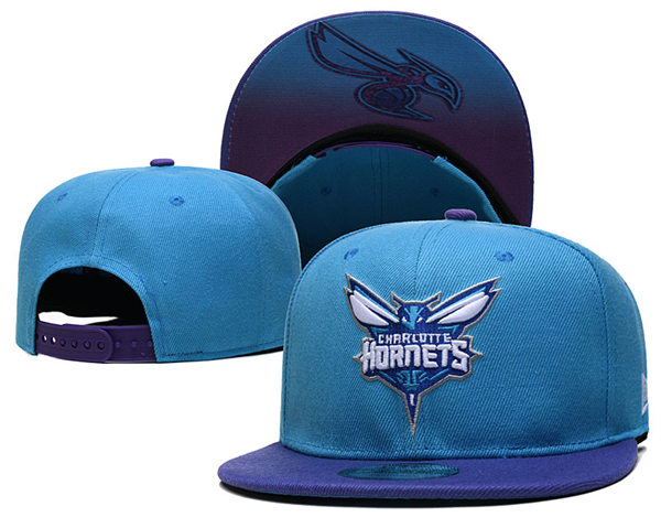 NBA Charlotte Hornets Blue Purple Snapback Adjustable Hat 