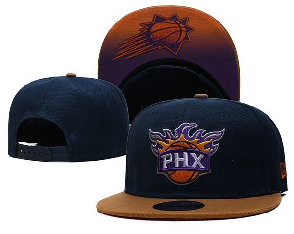 NBA Phoenix Suns Navy Yellow  Snapback Adjustable Hat 