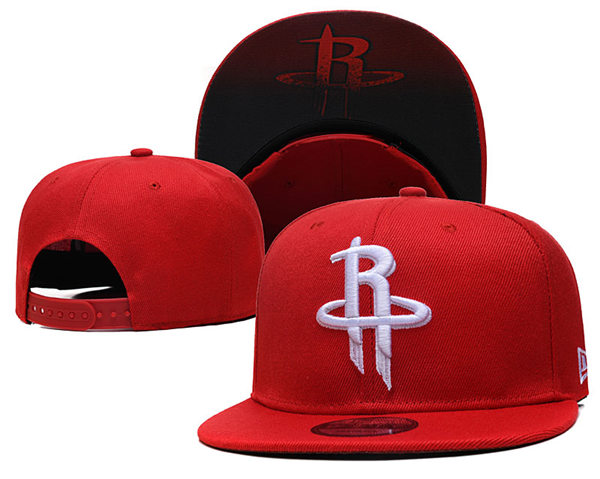 NBA Houston Rockets Red Snapback Adjustable Hat 
