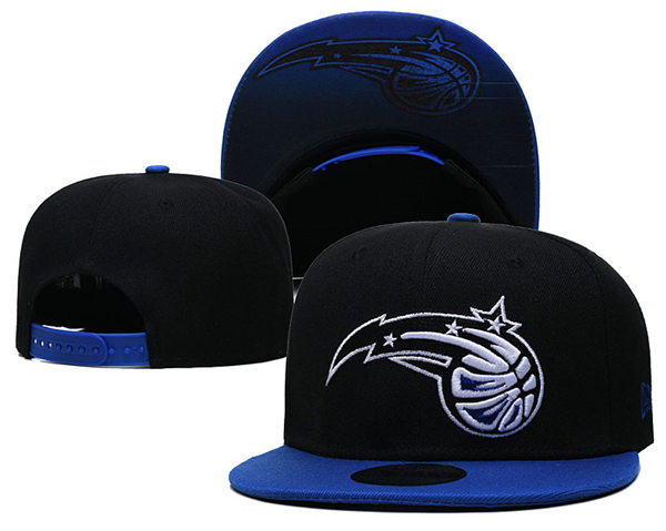 NBA Orlando Magic Black Blue  Snapback Adjustable Hat 