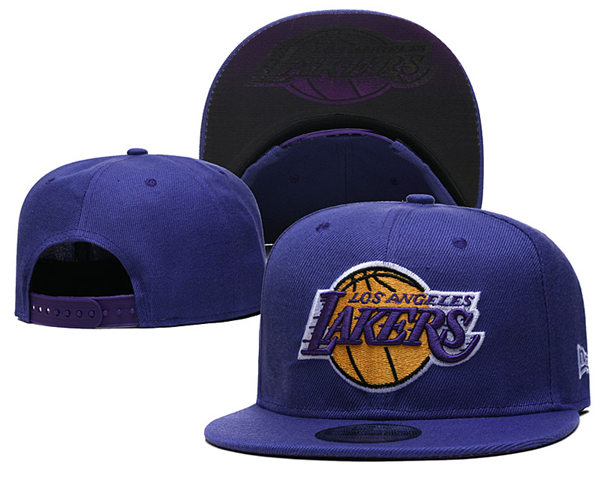 NBA Los Angeles Lakers Purple Embroidered Snapback Cap