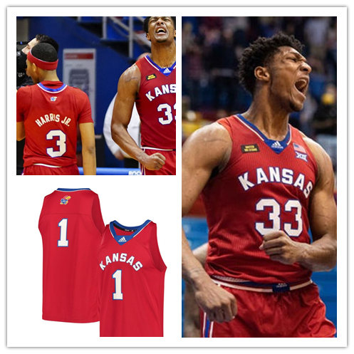 Men's Kansas Jayhawks Custom adidas Red Reverse Retro Basketball Jersey