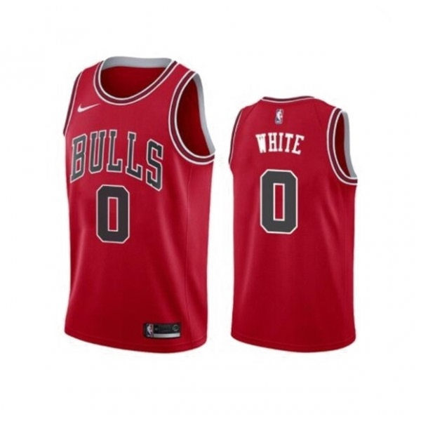 Mens Chicago Bulls #0 Coby White Nike Red NBA Icon Edition Jersey