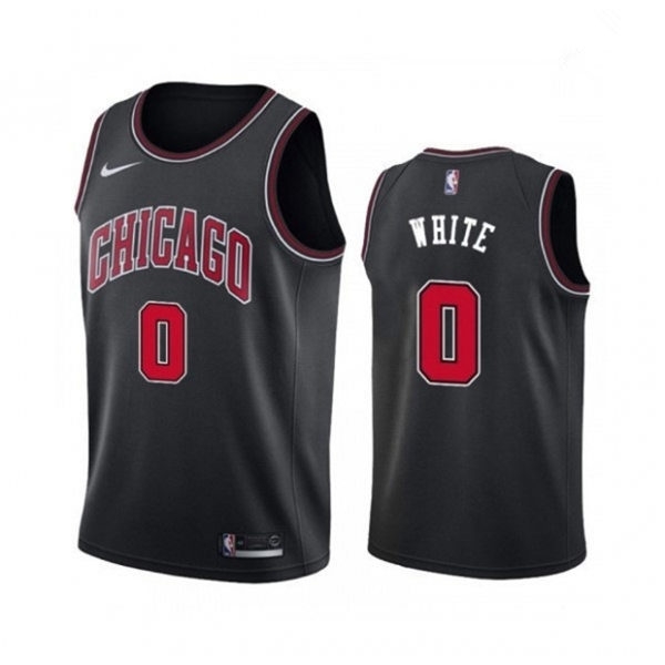 Mens Chicago Bulls #0 Coby White Nike Black Statement Edition Jersey