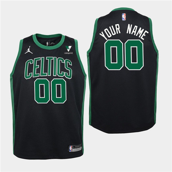 Youth Boston Celtics Custom Black Jordan Statement Edition Jersey