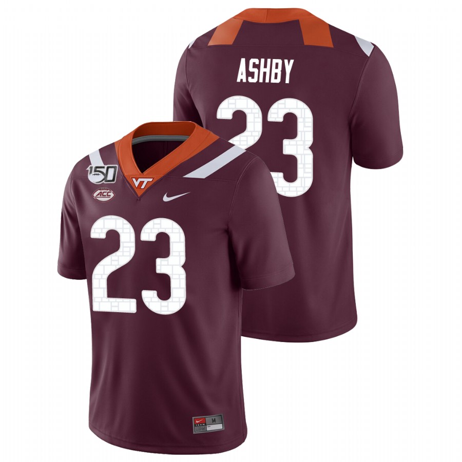 Men's Virginia Tech Hokies #23 Rayshard Ashby Nike Maroon College Game Football Jersey