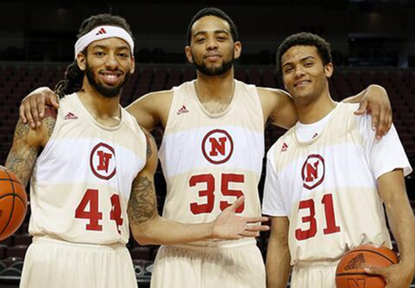 Mens Nebraska Huskers Custom White retro 1911-12 College Adidas Basketball Swingman Jersey 