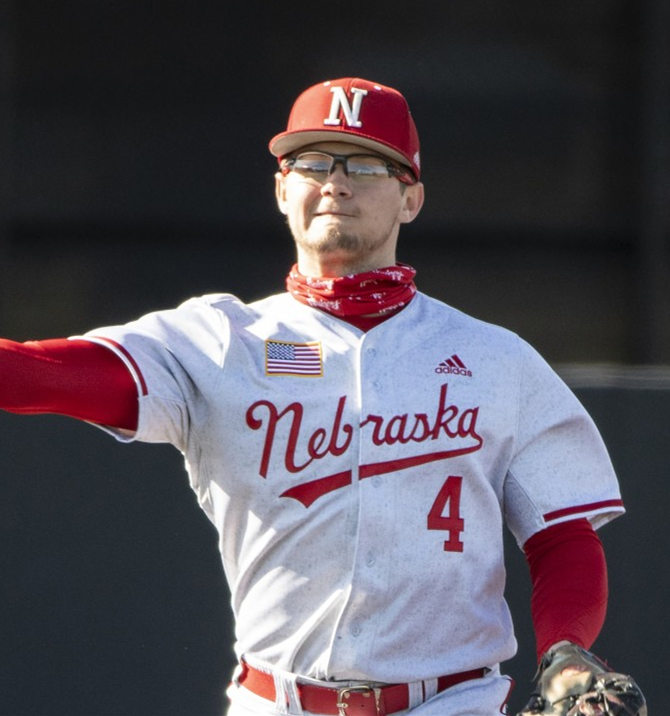 Mens Nebraska Huskers Custom 2021 Cream Adidas College Baseball Game Jersey