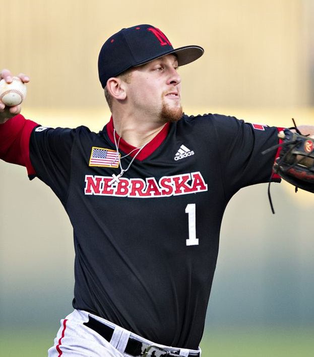 Mens Nebraska Huskers Custom 2021 Black Pullover Adidas College Baseball Game Jersey