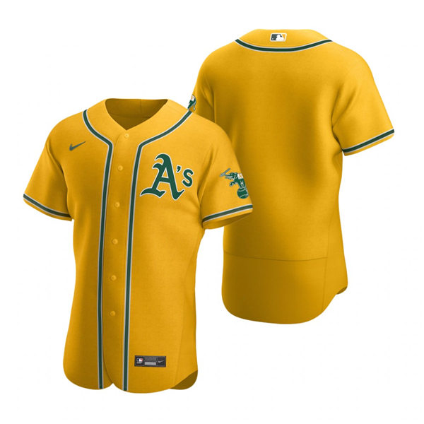 Men's Oakland Athletics Blank Nike Gold Team Jersey