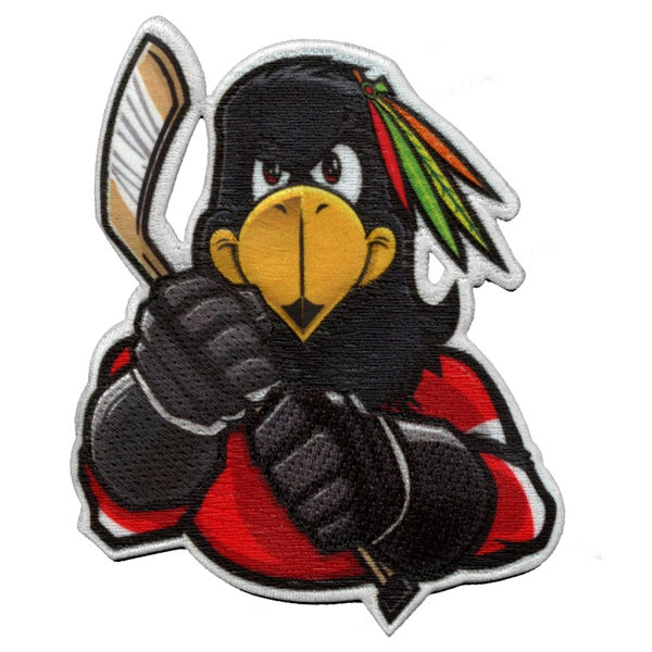 Chicago Blackhawks Hawk Mascot Parody Embroidered Patch