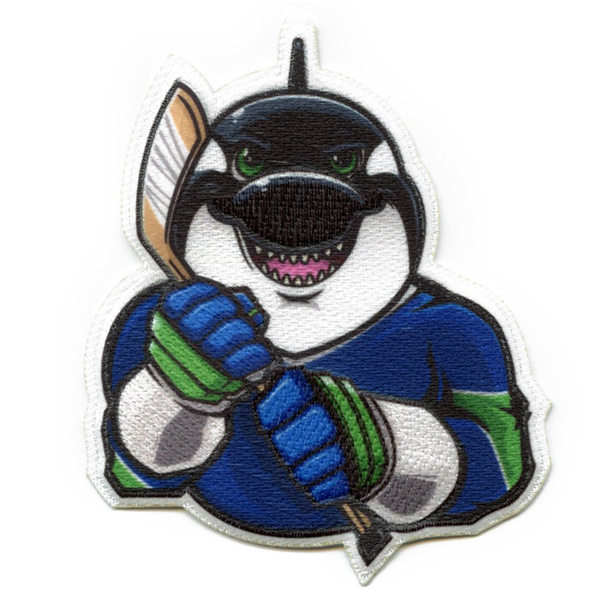 Vancouver Canucks Killer Whale Mascot Parody Embroidered Patch