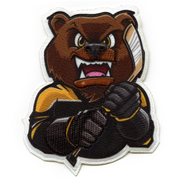 Boston Bruins Bear Mascot Parody Embroidered Patch