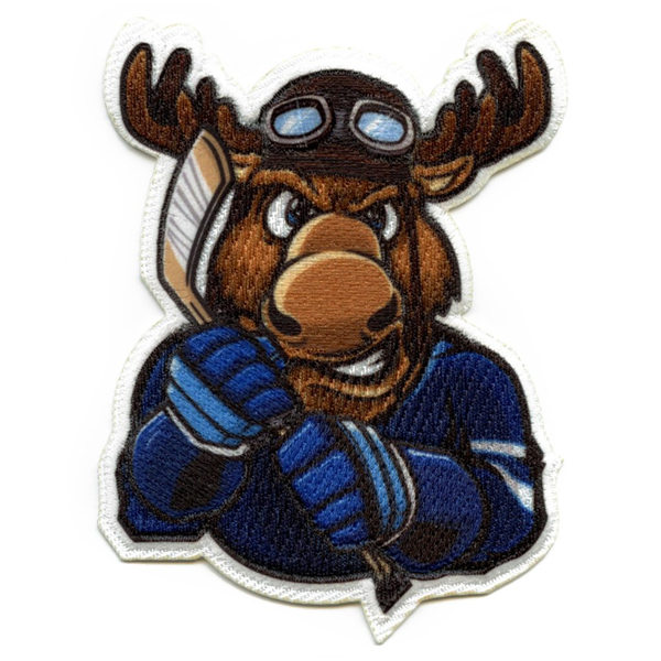 Winnipeg Jets Moose Mascot Parody Embroidered Patch