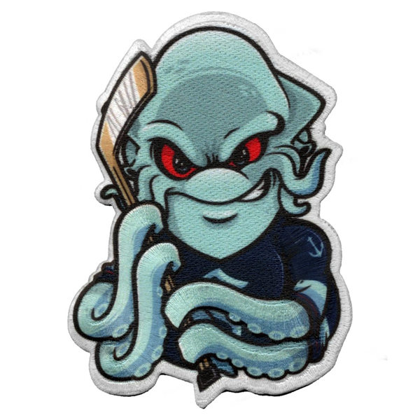 Seattle Kraken Mascot Parody Embroidered Patch