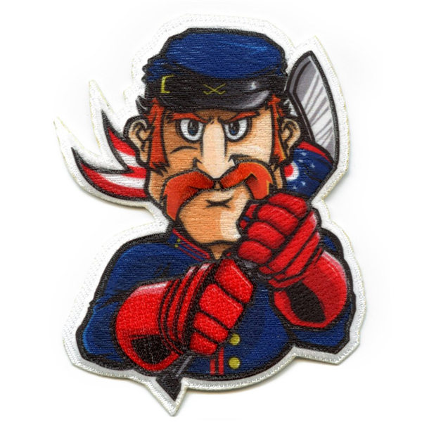 Columbus Blue Jackets Soldier Mascot Parody Embroidery Patch