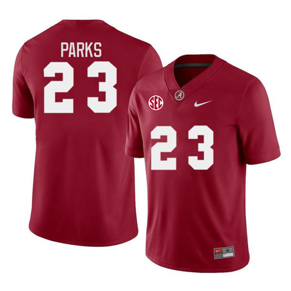 Men's Alabama Crimson Tide #23 Jarez Parks Nike Crimson College Game Football Jersey