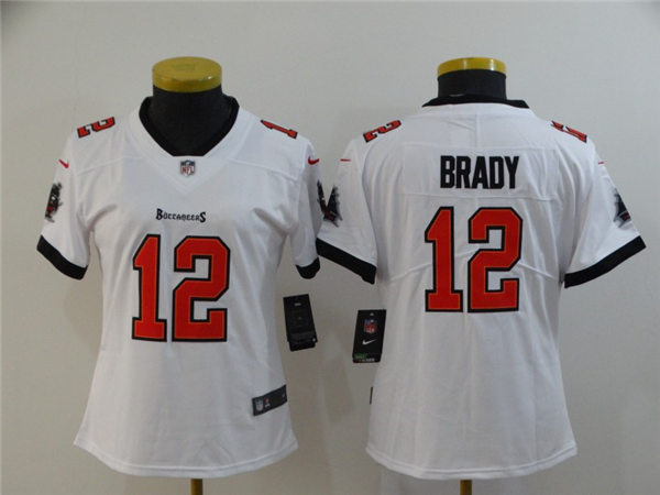 Women's Tampa Bay Buccaneers #12 Tom Brady Nike White Jersey