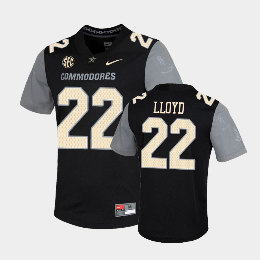Mne's Vanderbilt Commodores #22 Chase Lloyd Nike 2020 Black Untouchable College Game Football Jersey